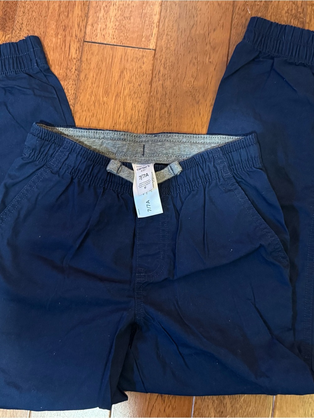 Carter's Boys Navy Elastic-Waist Kids Joggers